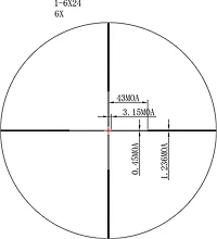 Redfield Rebel 1 - 6 x 24 IR Riflescope