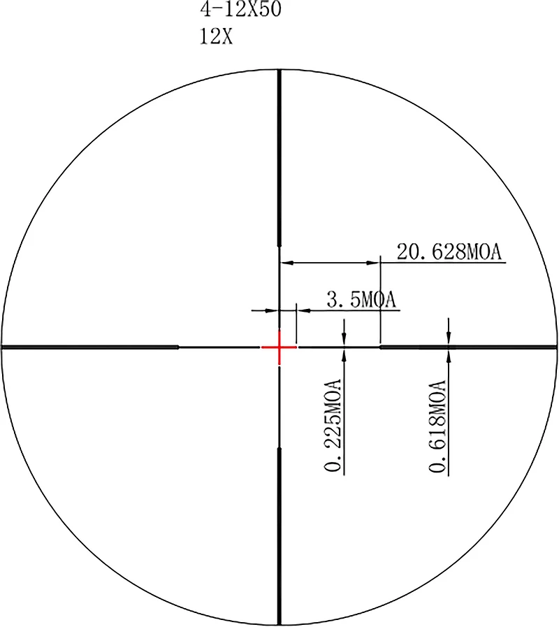 Redfield Rebel 4 - 12 x 50 IR Riflescope