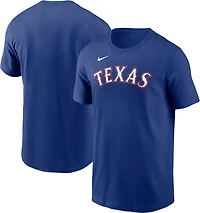 Nike Men's Texas Rangers Fuse Wordmark Graphic T-shirt