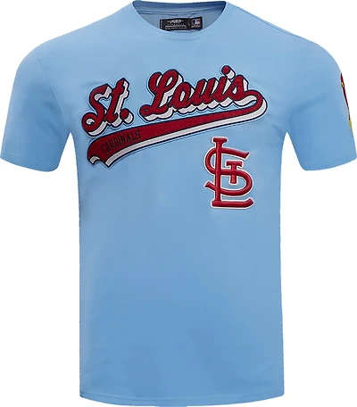 Pro Standard Men's St. Louis Cardinals Script Tail T-shirt