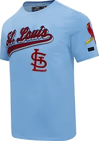 Pro Standard Men's St. Louis Cardinals Script Tail T-shirt