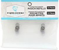 Evolution Fishing Large Bait Binder Pouch Refills 10-Pack