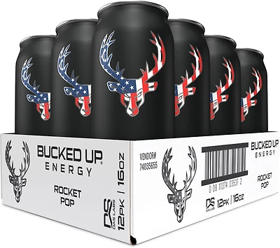 Bucked Up Rocket Pop Energy Drink 16 oz