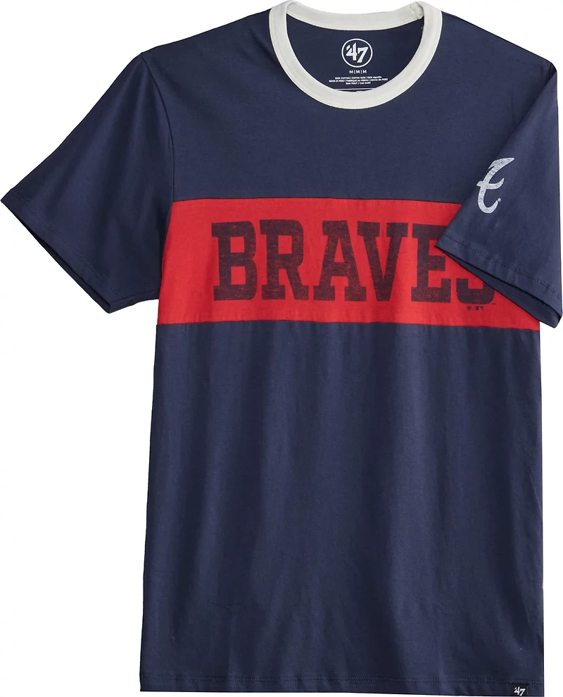 '47 Men's Atlanta Braves Double Header Closer Parker T-shirt