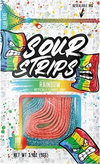 Sour Strips Rainbow Candy