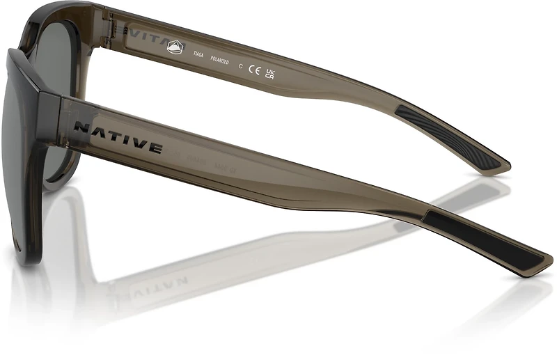 Native Eyewear Tiaga Silver Reflex Polarized Sunglasses