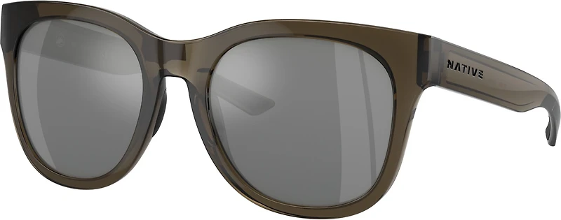 Native Eyewear Tiaga Silver Reflex Polarized Sunglasses