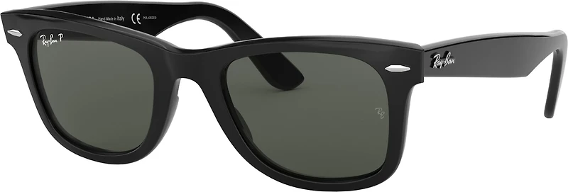 Ray-Ban Wayfarer Black and Green Polarized Sunglasses