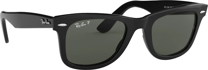 Ray-Ban Wayfarer Black and Green Polarized Sunglasses