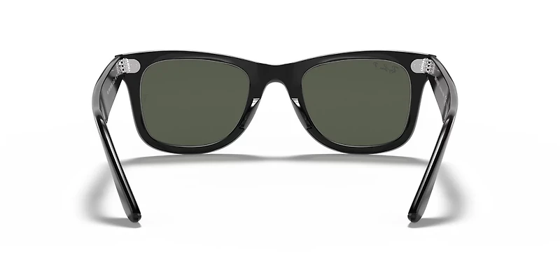 Ray-Ban Wayfarer Black and Green Polarized Sunglasses