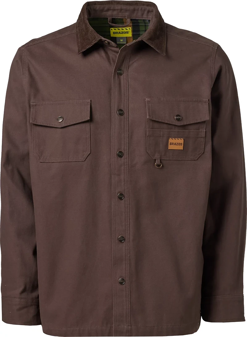 Brazos Men's Contractor Flannel Lined Shirt Jacket