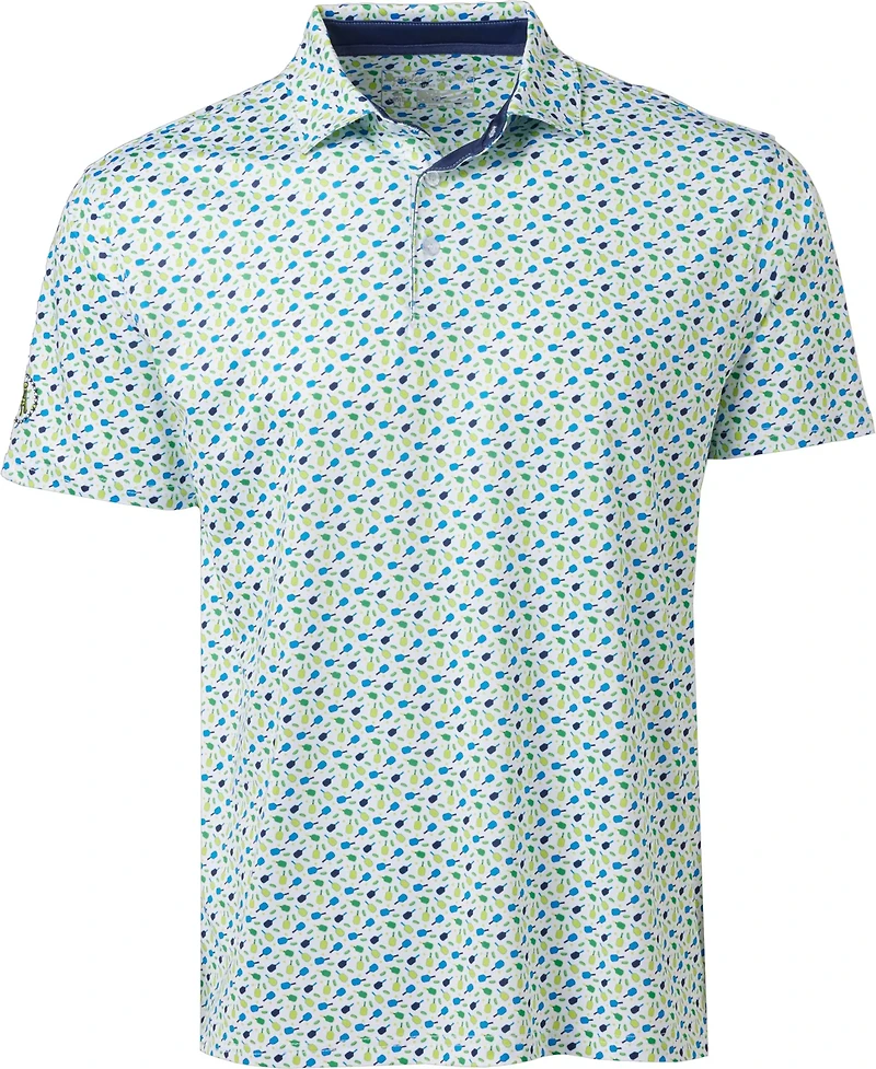 Barstool Mens Sports Pickleball Printed Polo