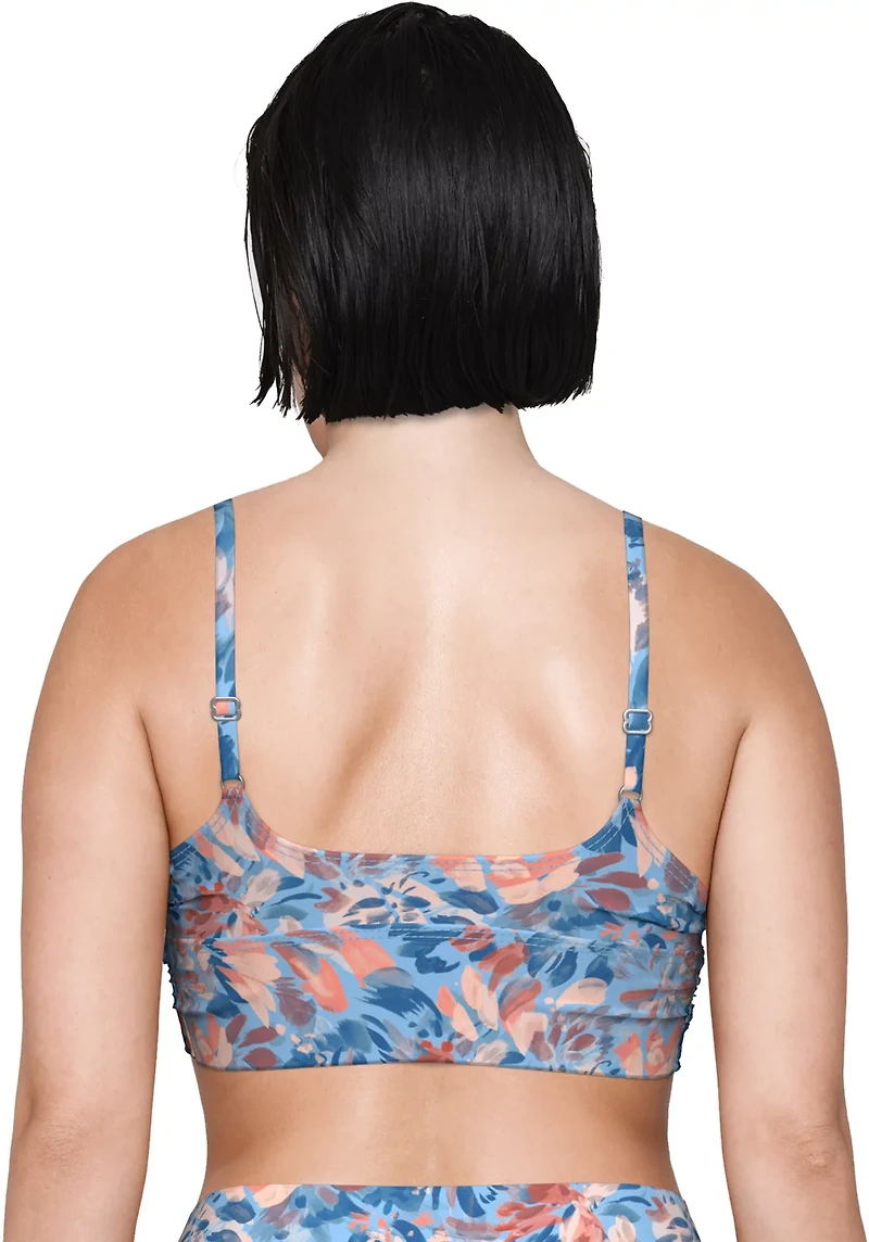 Freely Women's Wild Flower Wrap Front Swim Midkini