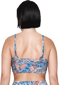 Freely Women's Wild Flower Wrap Front Swim Midkini