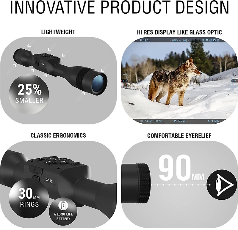 ATN X-Sight 5 3-15x UHD Smart Riflescope