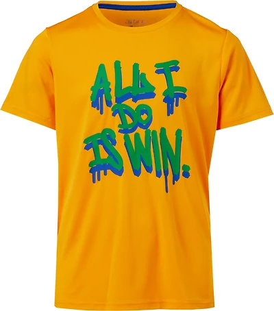 BCG Boys' Training All I Do Is Win Short Sleeve