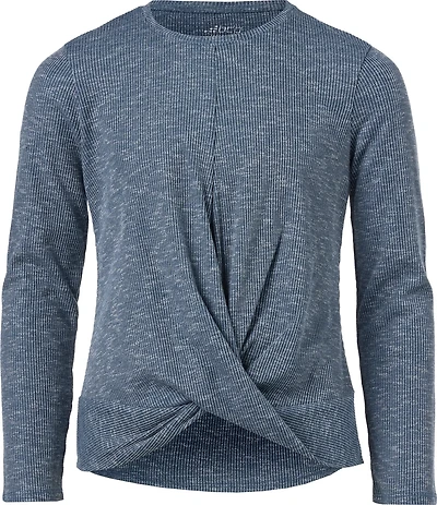 BCG Girls' Lifestyle Long Sleeve Twist Front Top