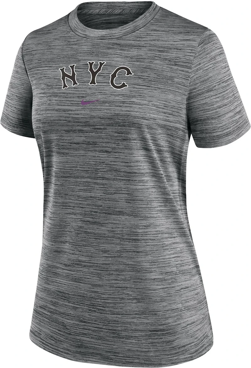 Nike Women's New York Mets City Connect Practice Velocity T-shirt