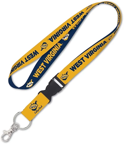 WinCraft West Virginia University 1 in Retro Lanyard with Buckle