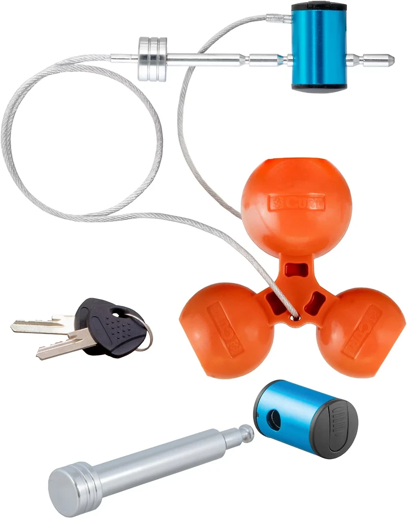 CURT Hitch and Tri-Ball Coupler Lock Set
