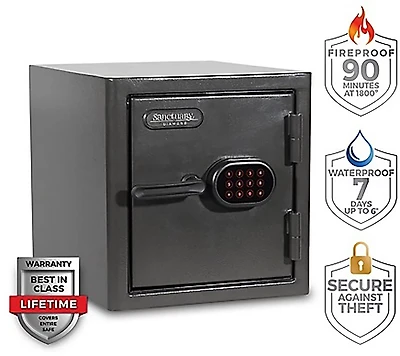 Sanctuary Diamond 3-Handgun Fireproof and Waterproof Safe with Electronic Lock