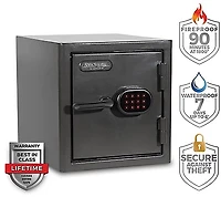 Sanctuary Diamond 3-Handgun Fireproof and Waterproof Safe with Electronic Lock
