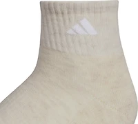 adidas Women's Athletic Cushioned 6 Pack Quarter Socks