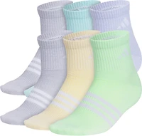adidas Kids' Superlite 3.0 Athletic Cushioned Quarter Socks 6 Pack