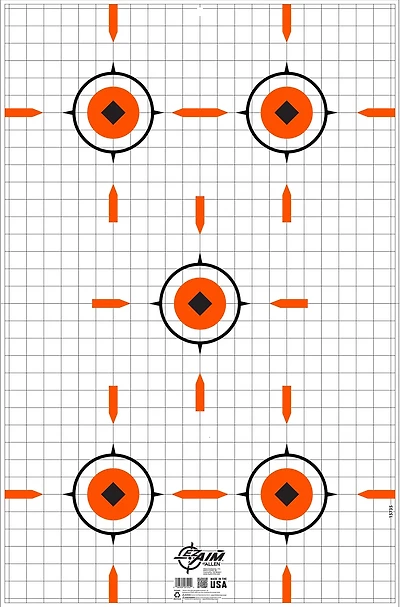 Allen Company EZ Aim® Sight Grid Corrugated 23 in x 35 in Shooting Target and Backer