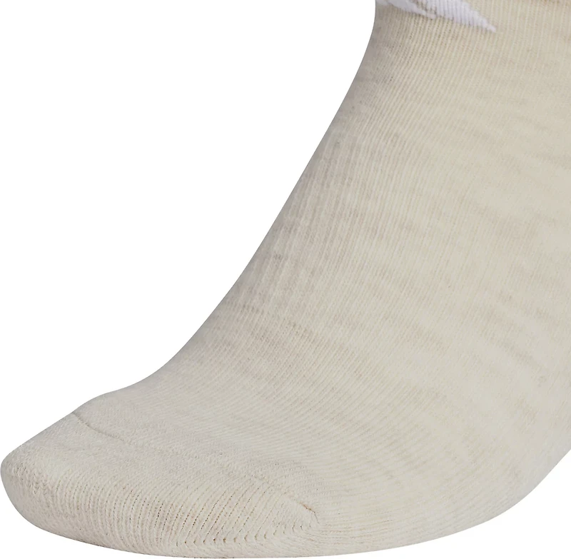 adidas women's Athletic Cushioned 6 Pack No-Show Socks