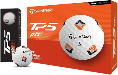TaylorMade 2024 TP5 PIX 3.0 Golf Balls 12-Pack