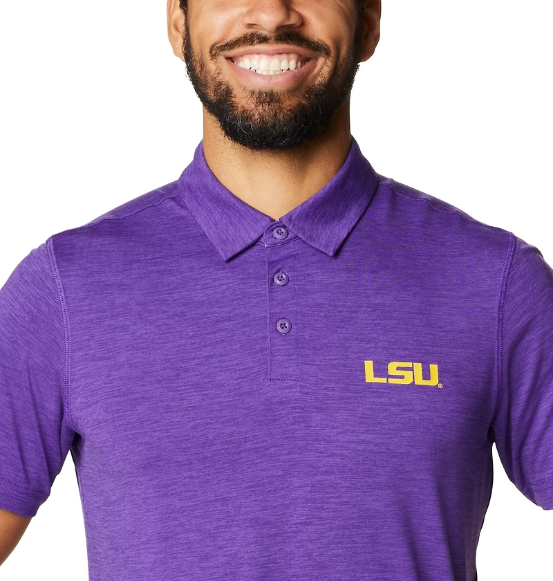 Columbia Sportswear Men's Louisiana State University Tech Trail Polo
