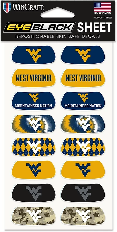 WinCraft West Virginia University Eye Black