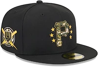 New Era Men's Pittsburgh Pirates 2024 Armed Forces Day On-Field 59FIFTY Fitted Hat