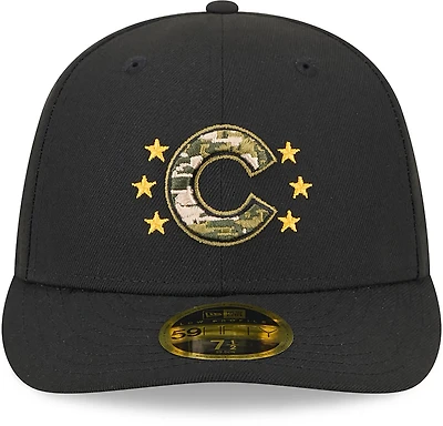 New Era Men's Chicago Cubs 2024 Armed Forces Day Low Profile 59FIFTY Fitted Hat