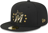 New Era Men's Miami Marlins 2024 Armed Forces Day On-Field 59FIFTY Fitted Hat