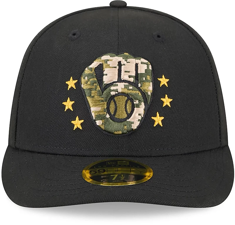 New Era Men's Milwaukee Brewers 2024 Armed Forces Day Low Profile 59FIFTY Fitted Hat