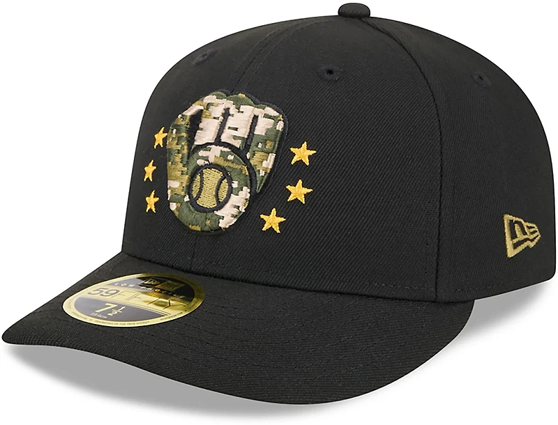 New Era Men's Milwaukee Brewers 2024 Armed Forces Day Low Profile 59FIFTY Fitted Hat