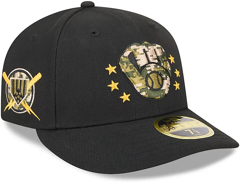 New Era Men's Milwaukee Brewers 2024 Armed Forces Day Low Profile 59FIFTY Fitted Hat