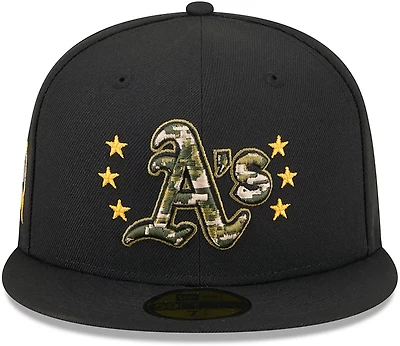 New Era Men's Oakland Athletics 2024 Armed Forces Day On-Field 59FIFTY Fitted Hat