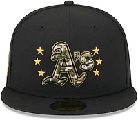 New Era Men's Oakland Athletics 2024 Armed Forces Day On-Field 59FIFTY Fitted Hat