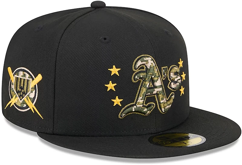 New Era Men's Oakland Athletics 2024 Armed Forces Day On-Field 59FIFTY Fitted Hat