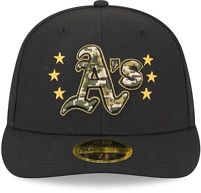 New Era Men's Oakland Athletics 2024 Armed Forces Day Low Profile 59FIFTY Fitted Hat