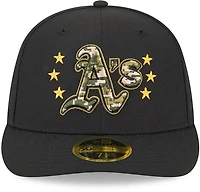 New Era Men's Oakland Athletics 2024 Armed Forces Day Low Profile 59FIFTY Fitted Hat