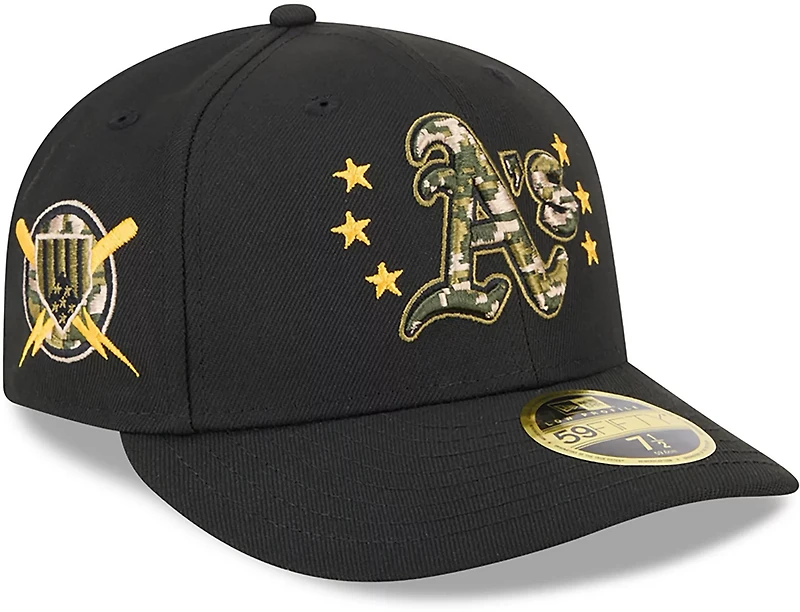 New Era Men's Oakland Athletics 2024 Armed Forces Day Low Profile 59FIFTY Fitted Hat