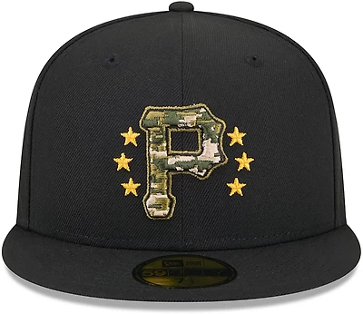 New Era Men's Pittsburgh Pirates 2024 Armed Forces Day On-Field 59FIFTY Fitted Hat