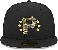 New Era Men's Pittsburgh Pirates 2024 Armed Forces Day On-Field 59FIFTY Fitted Hat