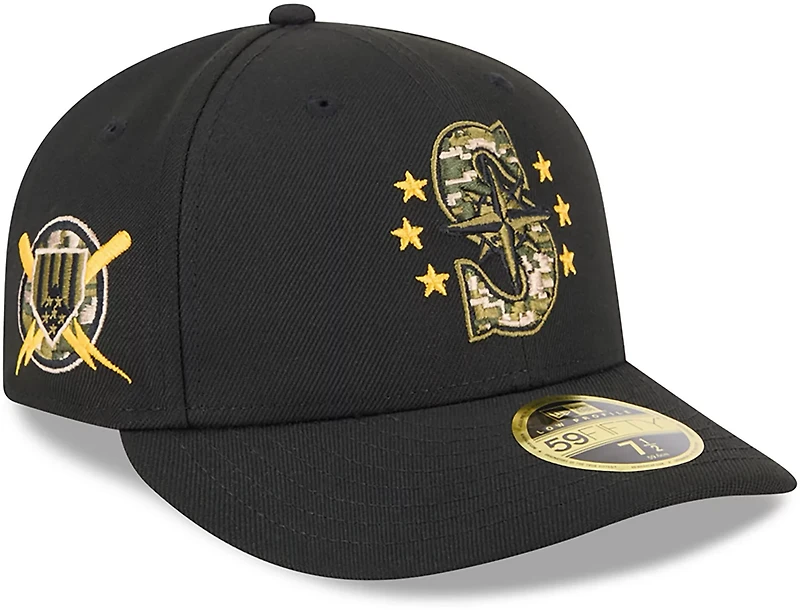 New Era Men's Seattle Mariners 2024 Armed Forces Day Low Profile 59FIFTY Fitted Hat
