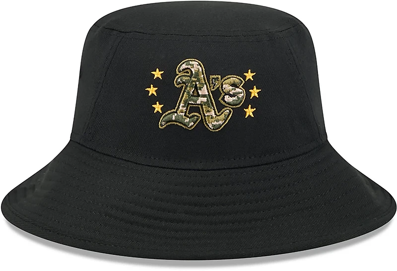 New Era Men's Oakland Athletics 2024 Armed Forces Day Bucket Hat