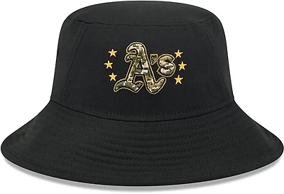 New Era Men's Oakland Athletics 2024 Armed Forces Day Bucket Hat